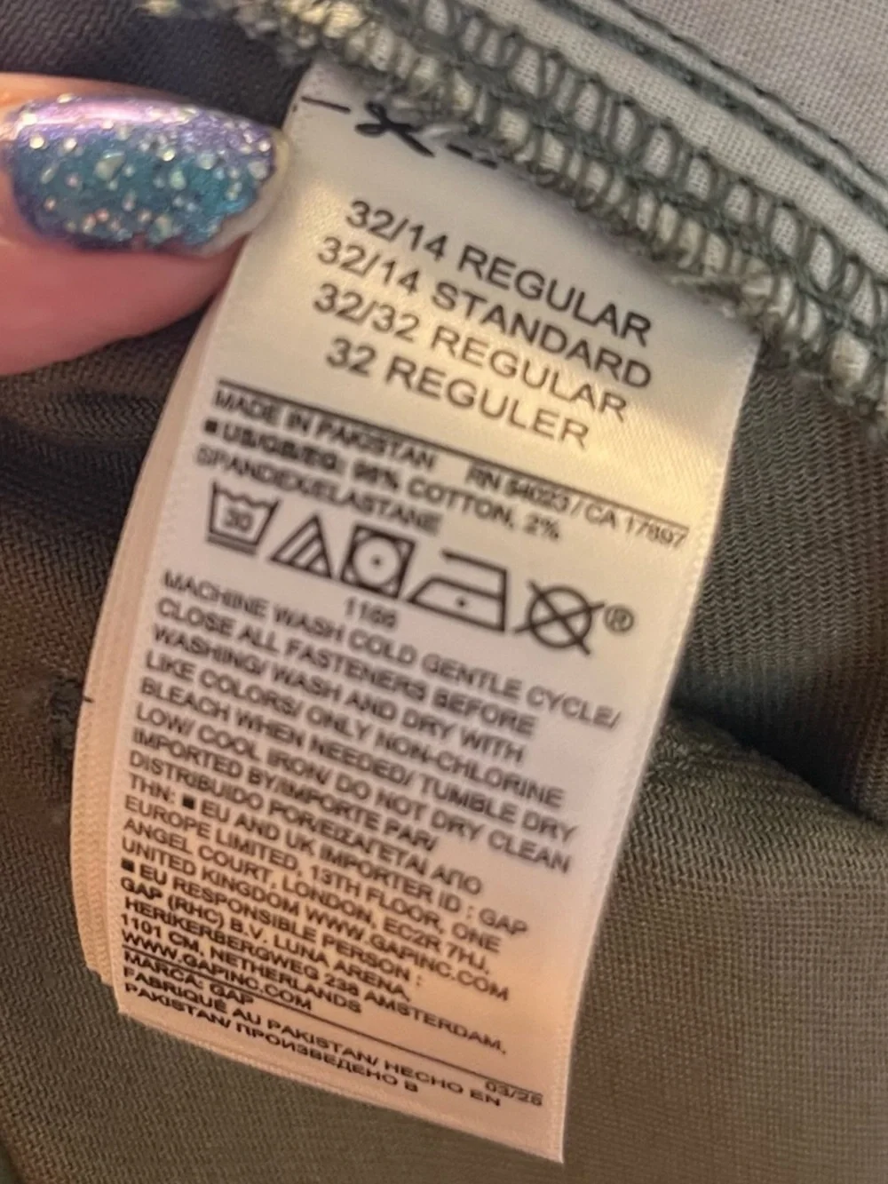 Gap High Rise Floral Print Barrel Jeans in Green - Picture 15 of 15